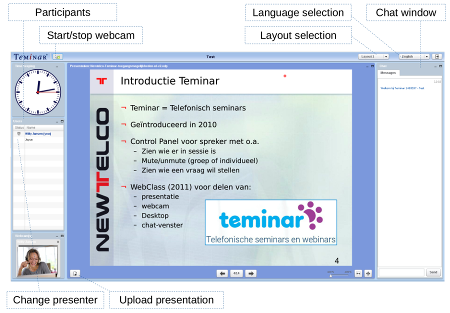 Screenshot van Webclass toegelicht