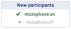 Microfoons uit bij binnenkomst